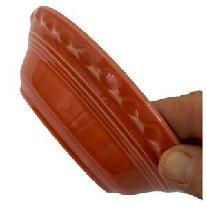 Vintage Fiesta Persimmon Pie Baker Small Ceramic Bowl 6" GUC 7589